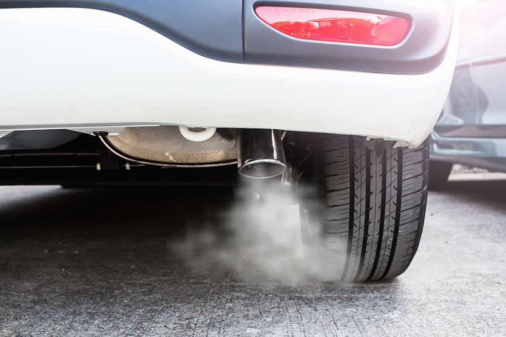 Car exhaust coming out of a customer's car in Mays Landing, NJ